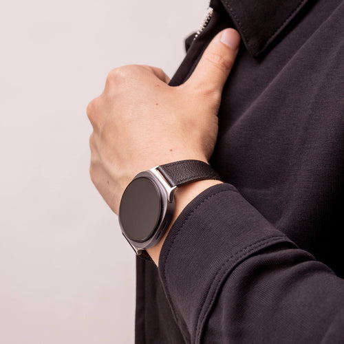 Correa cuero moderna Samsung Galaxy Watch 8 Classic (negro)