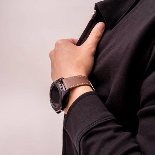 Correa cuero 'One Push' Huawei Watch GT 7 Pro (marrón oscuro)