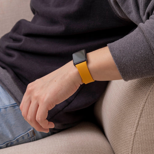 Silicone Strap, yellow, lifestyle photo