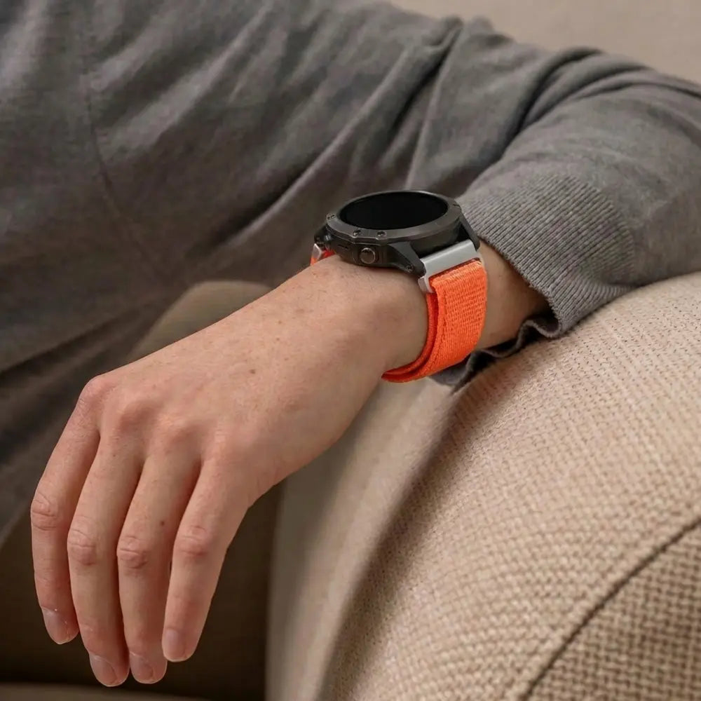 Garmin Fenix 8 - 47mm Nylon Strap (Orange)