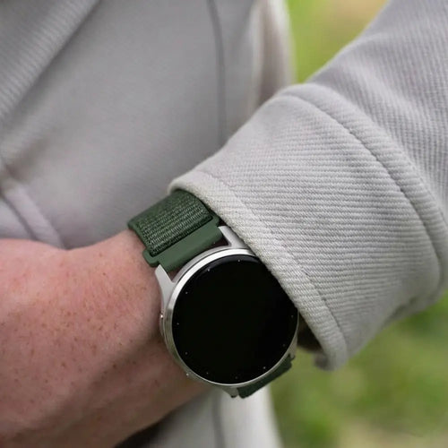 Garmin Venu 3s Nylon Strap (Dark Green)