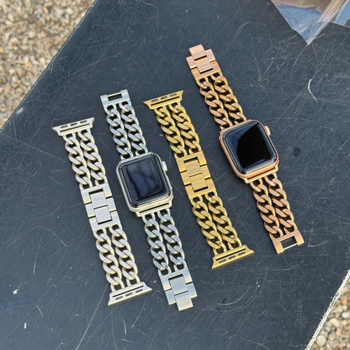 xoxo Wildhearts Apple Watch Steel Strap - Chain strap (Gold)