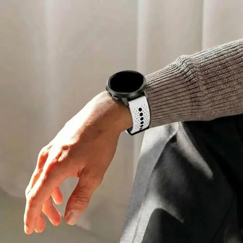 Suunto 9 Peak Silicone Strap (White-Black)