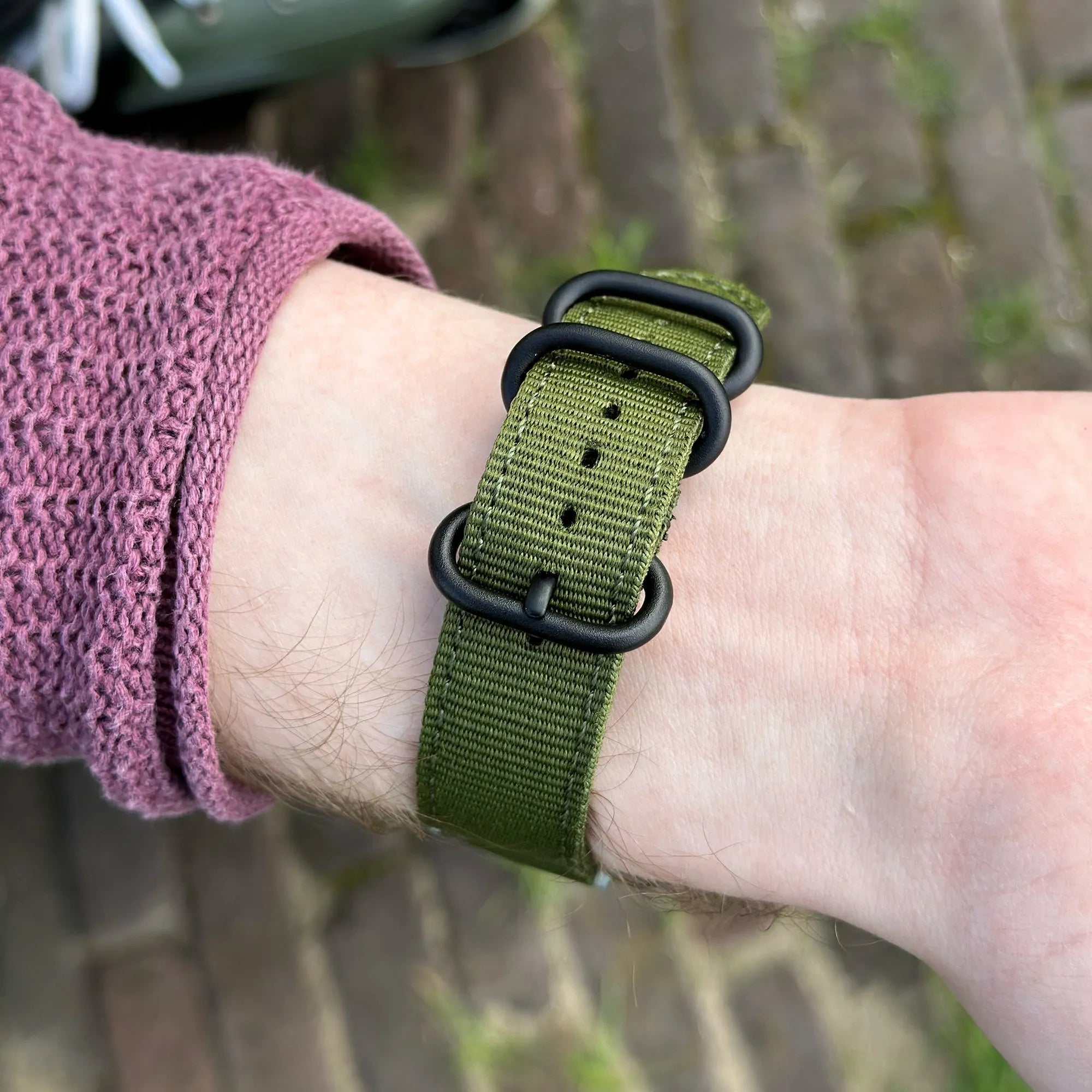 Suunto 9 Peak Pro Nylon Buckle Strap (Green)