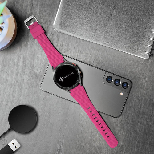 Correa silicona twill Gard Pro Health 4 smartwatch (rosa intenso)