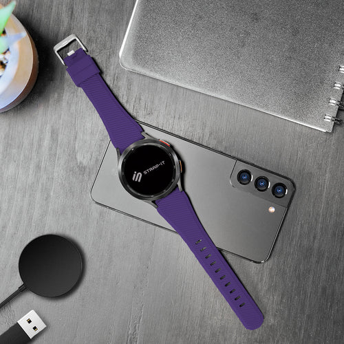 Correa silicona twill Huawei Watch GT 7 - 46mm (púrpura)