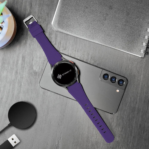 Fossil Gen 4 Explorist (HR) Silicone Strap (Purple)
