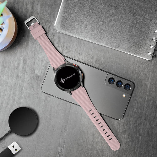 Correa silicona twill Huawei Watch GT 7 Pro (rosa)