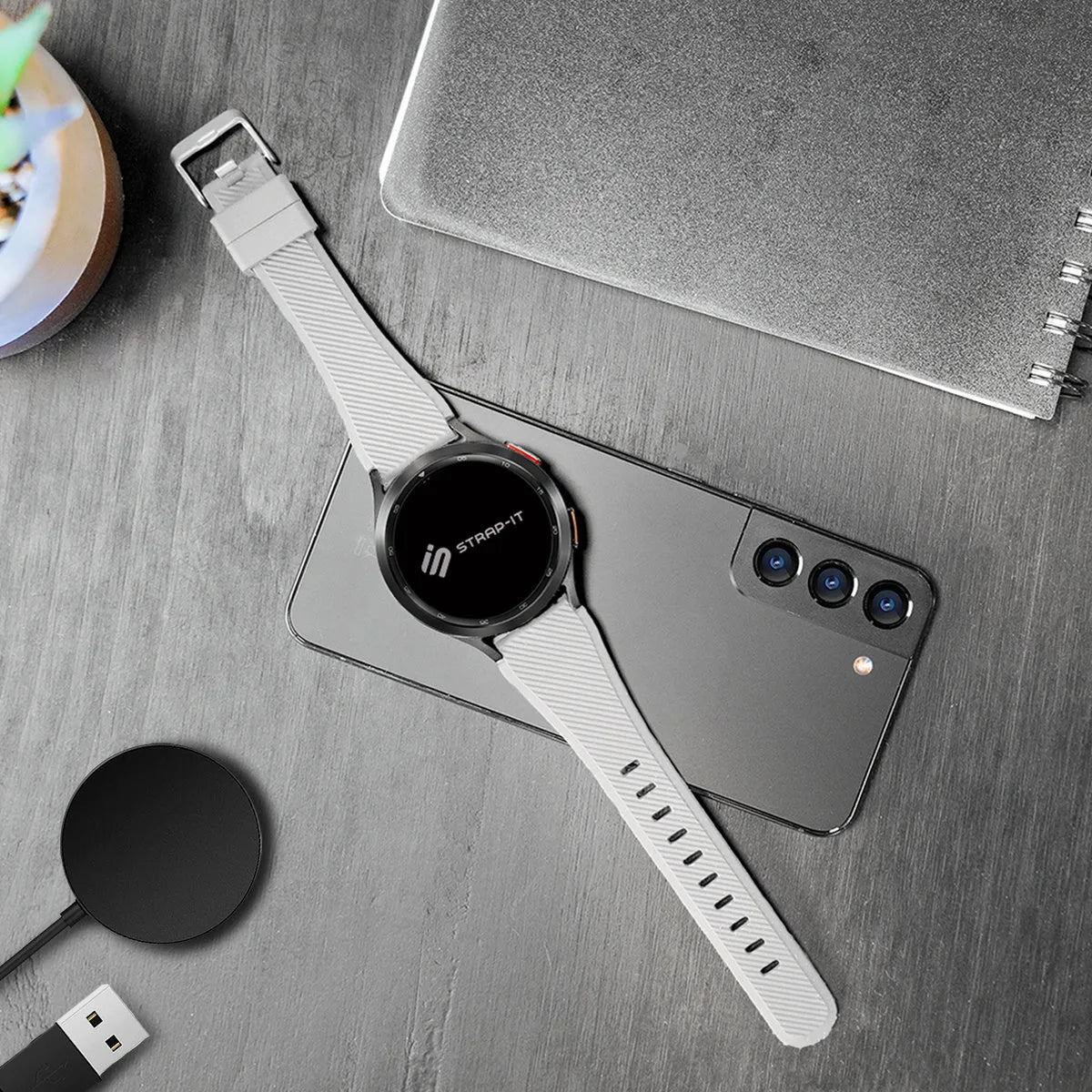 Correa silicona sarga Amazfit GTR Mini (blanco)