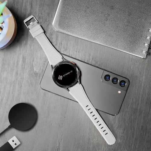 Correa silicona sarga CMF Watch 3 Pro (blanco)