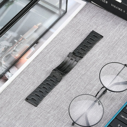 Suunto Vertical Titanium Grain Strap (Flat Buckle) (Black)