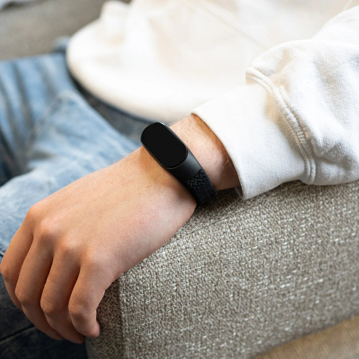 Correa trenzada Xiaomi Mi Band 5 (negro)