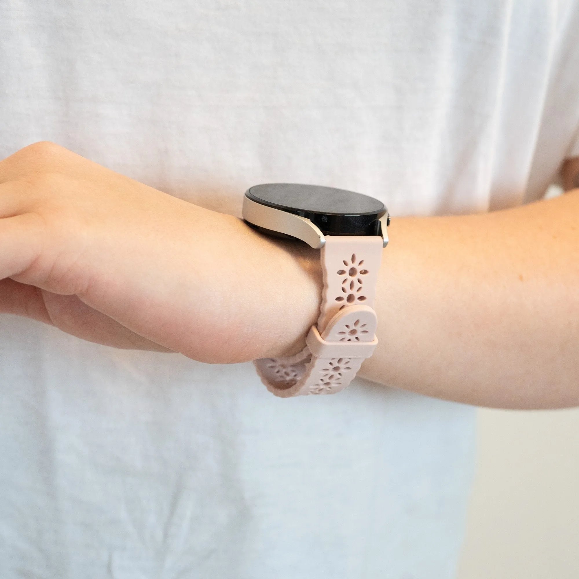 Bandz Coros Apex 2 Patterned Silicone Strap (Pink)
