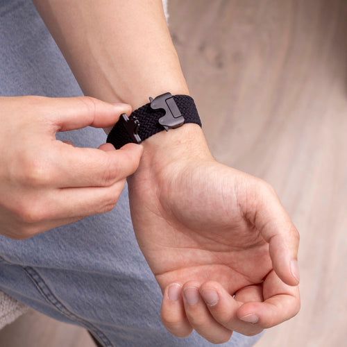 Correa tejida con hebilla Samsung Galaxy Watch 8 Classic (negro)