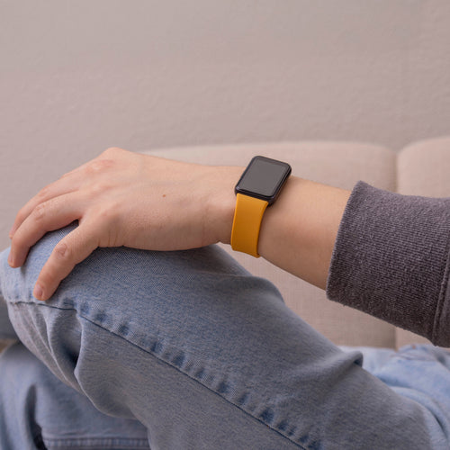 Silicone Strap, yellow, lifestyle photo