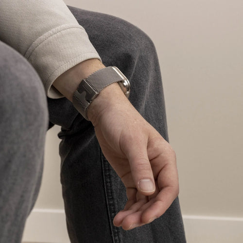 Titanium Milanese Strap, lifestyle photo