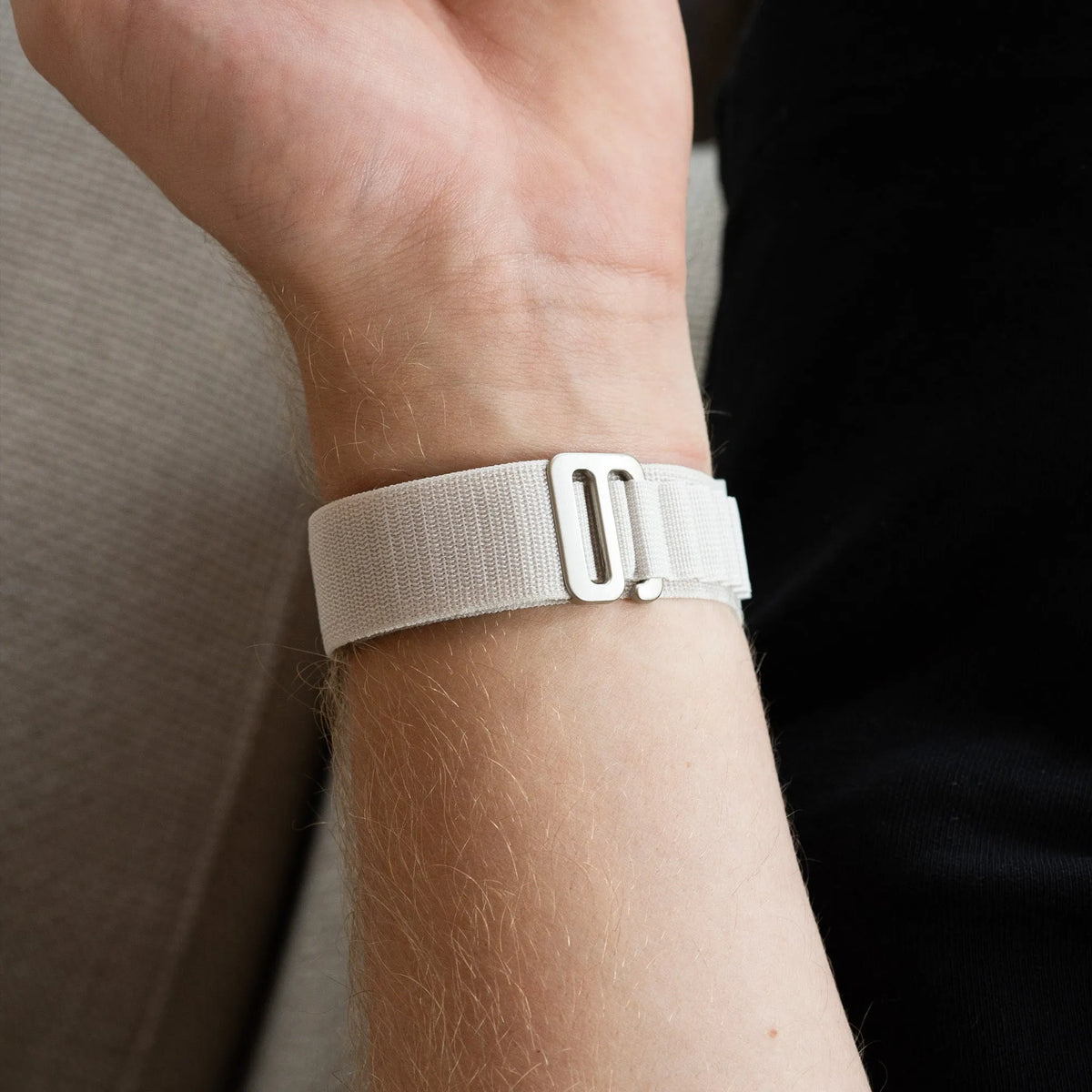 Alpine Nylon Strap, starlight, lifestyle photo