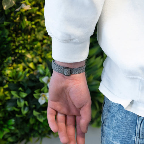 Nylon Mi Braided Strap, dark grey, lifestyle photo
