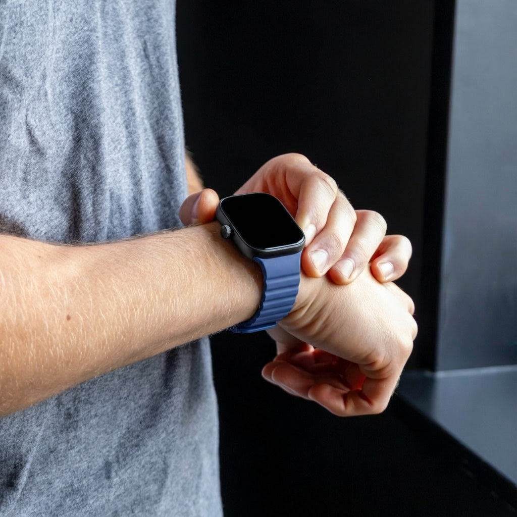 Xiaomi Smart Band 8 Pro Magnetic Silicone Strap (Duo Blue)