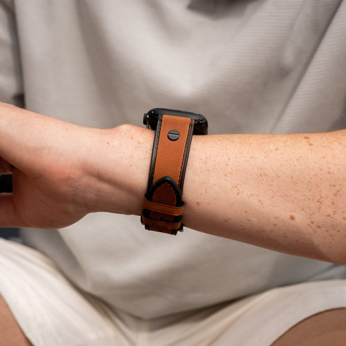 Leather Strap with Screw, beige, lifestyle photo