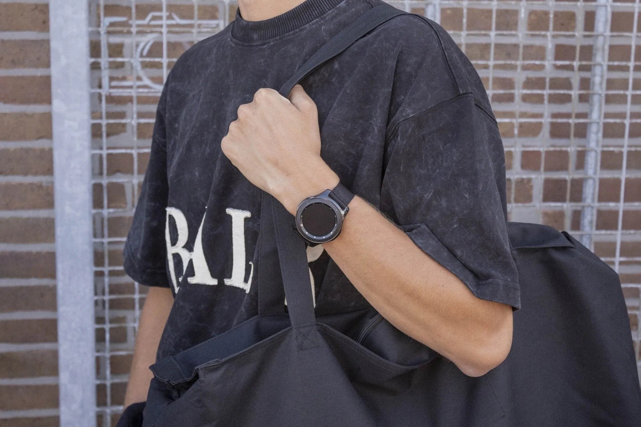 BALR Polar Grit X Nylon Strap with Buckle (Black)