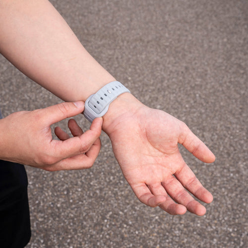 Outdoor Silicone Strap, grey, lifestyle photo