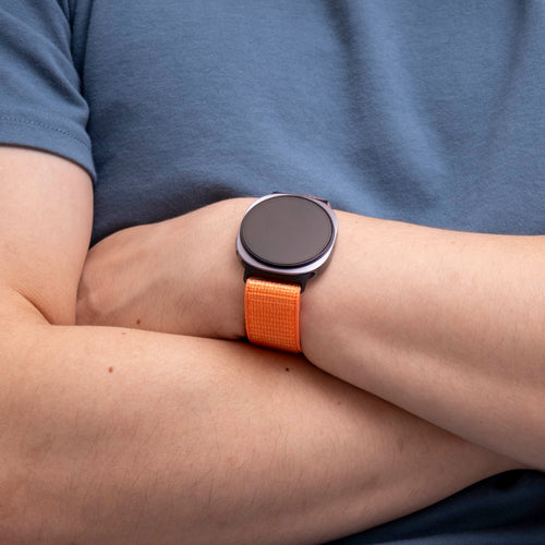 Samsung Galaxy Watch 8 Classic Nylon Strap (Orange)