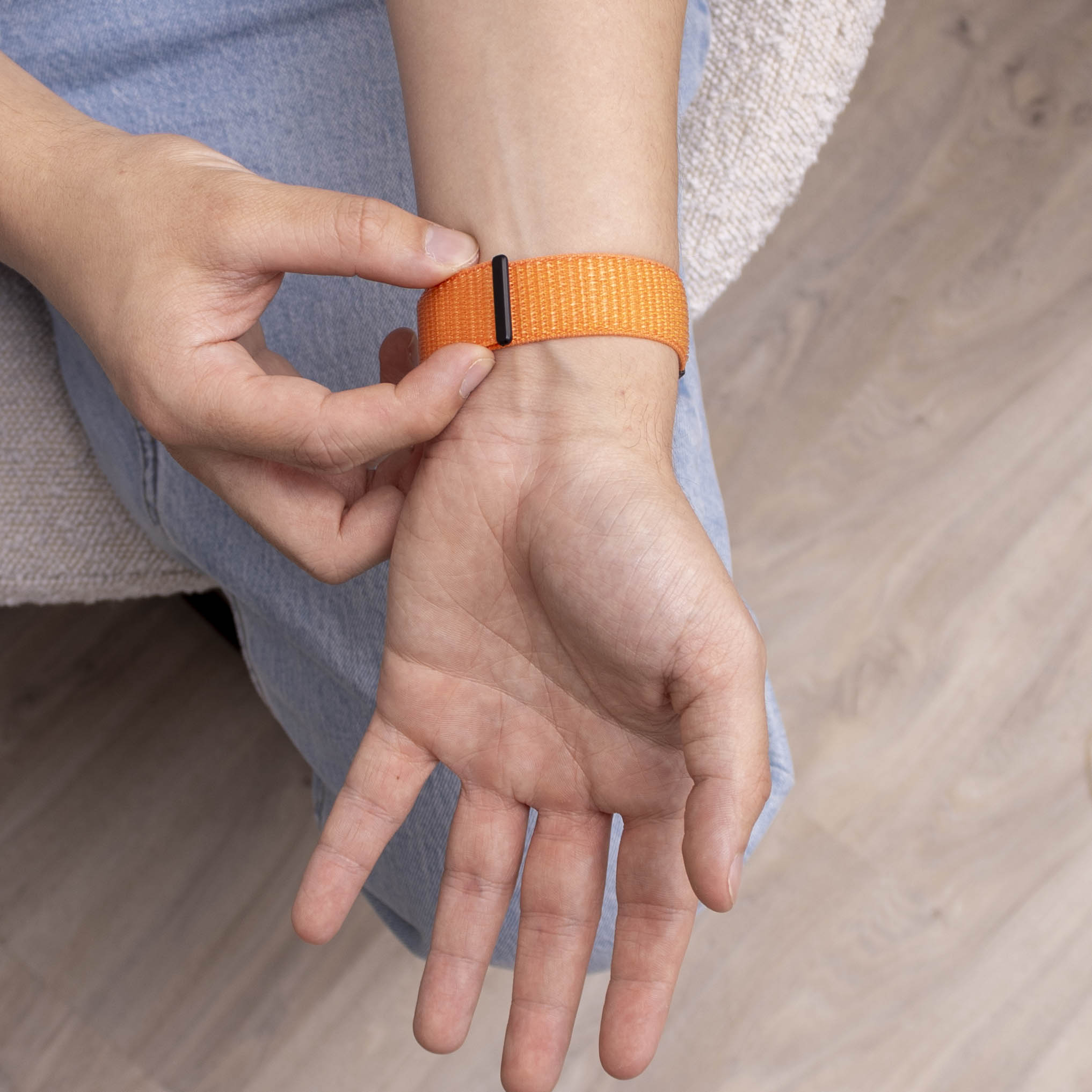 Correa nylon Samsung Galaxy Watch 9 - 40mm (naranja)