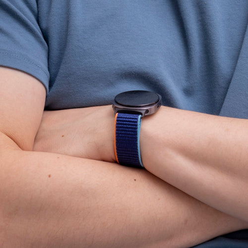 Samsung Galaxy Watch 8 Classic Nylon Strap (Dark Blue Mix)