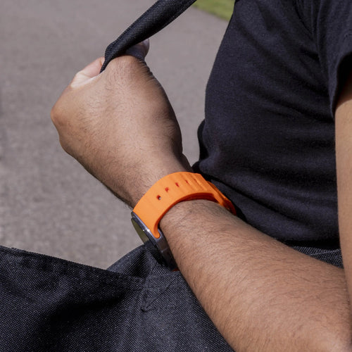 Outdoor Silicone Strap, orange, lifestyle photo