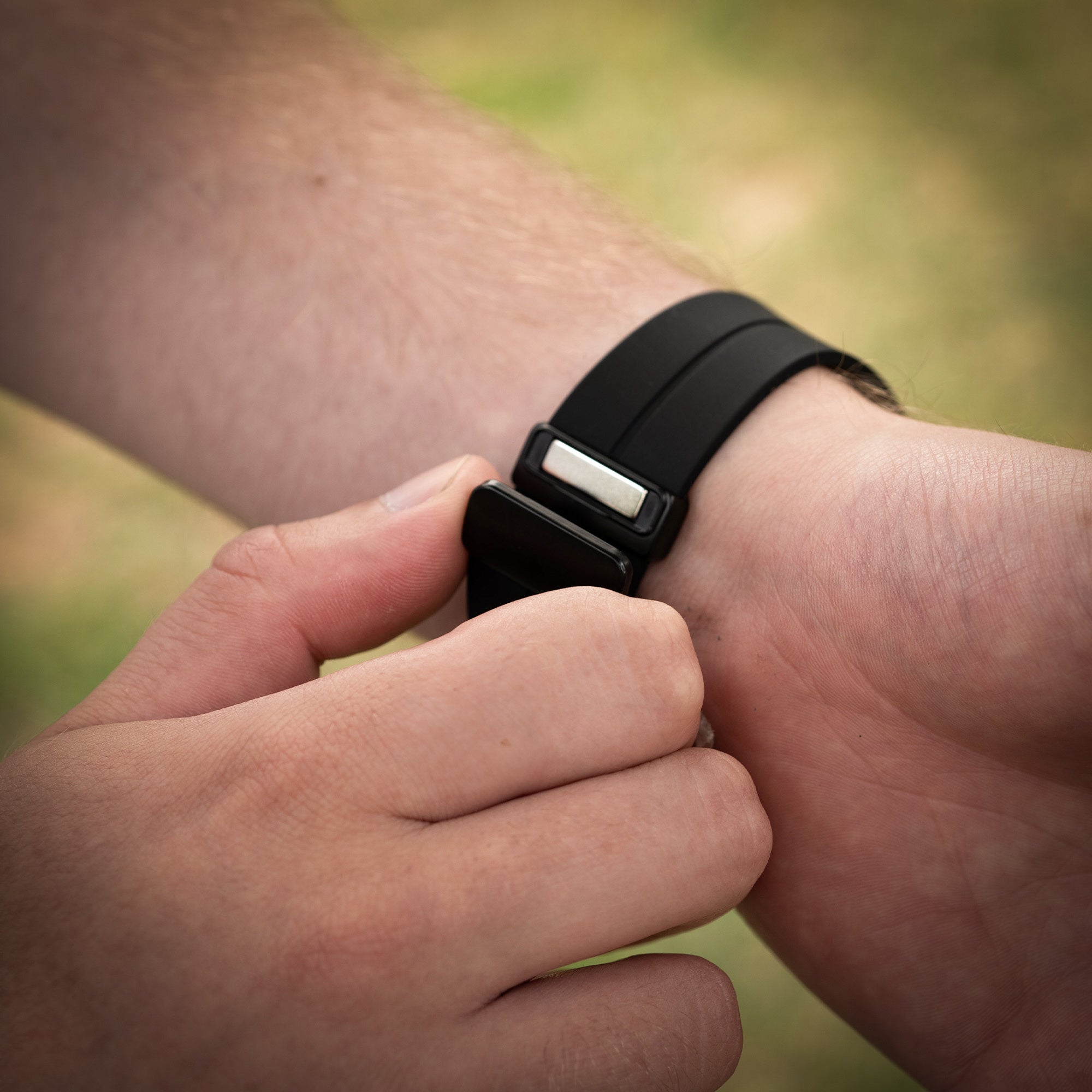 Correa silicona con hebilla-D Samsung Galaxy Watch Ultra 2 (negro)