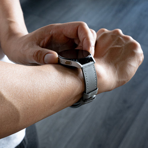 Correa cuero moderna Amazfit Balance 2 (gris)