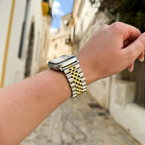 Jubilee Steel Strap, silver/gold, lifestyle photo