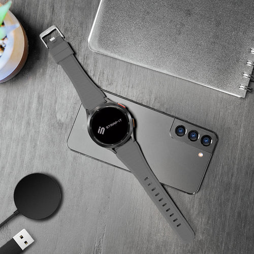 Correa silicona sarga Amazfit GTR 4 (gris)