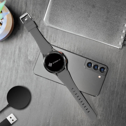 Correa silicona sarga Amazfit GTR Mini (gris)