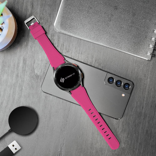 Redmi Watch 5 Lite Twill Silicone Strap (Bright Pink)