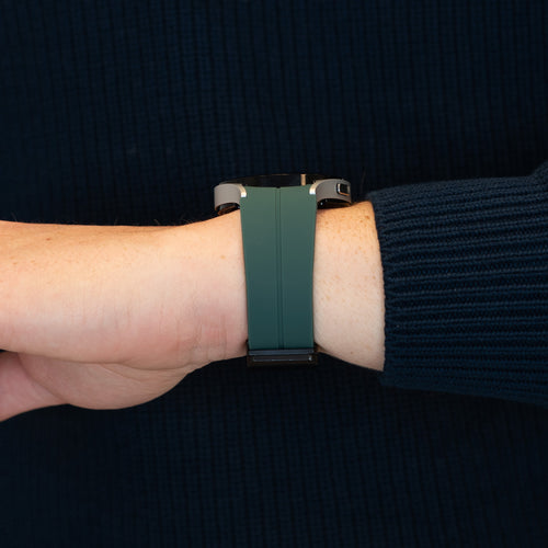 Bandz Correa silicona con D-Buckle Samsung Galaxy Watch 5 Pro (verde oscuro)