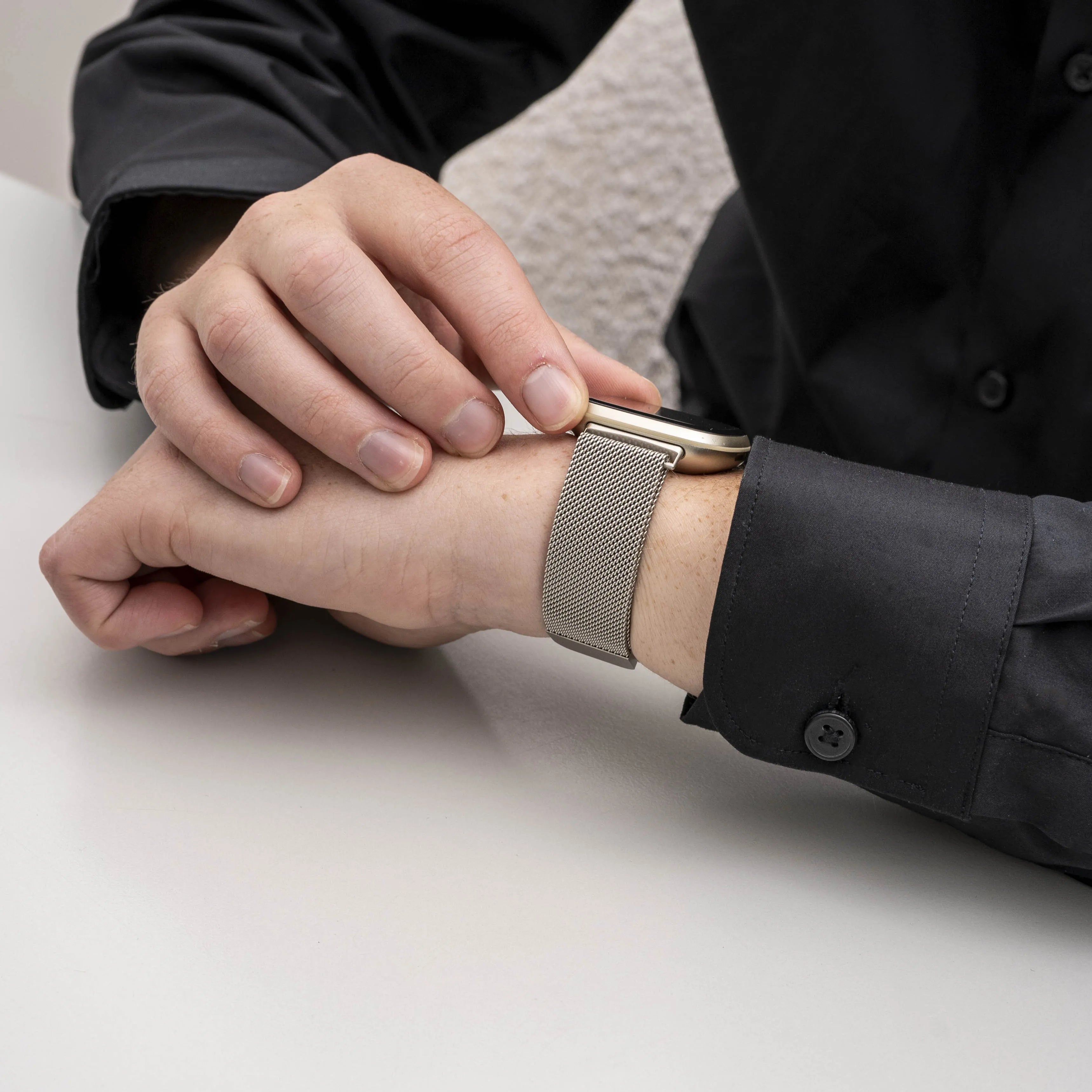Fitbit Sense Milanese Strap (Starlight)