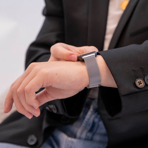 Milanese Strap, silver, lifestyle photo