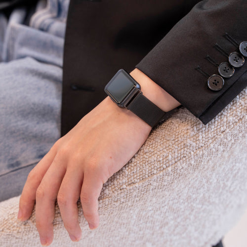 Milanese Strap, black, lifestyle photo