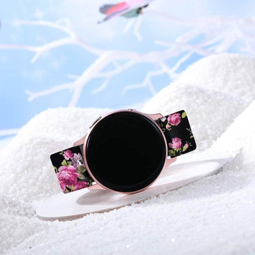 Correa reloj silicona 20mm -  universal (rosa brillante)