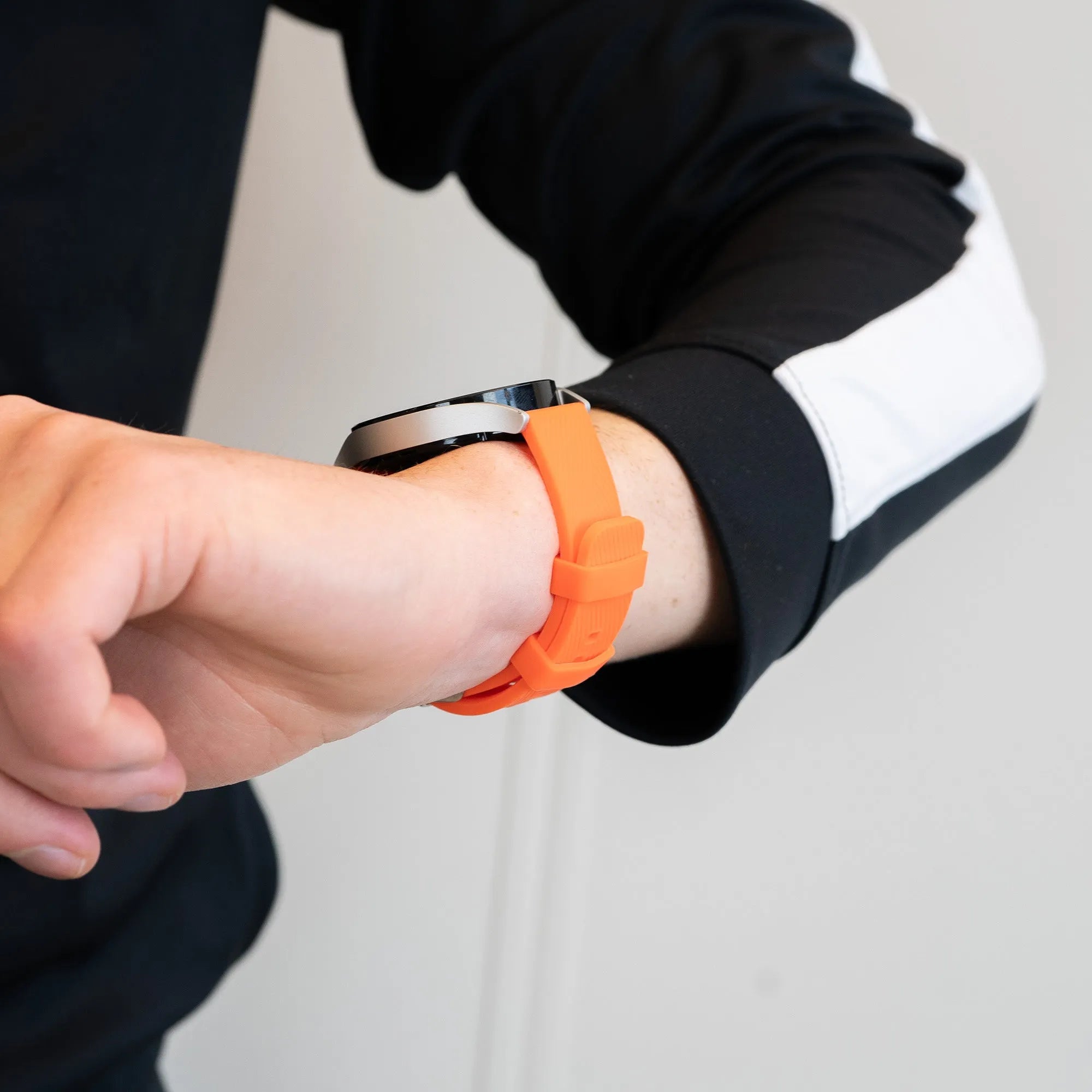 Bandz Gard Pro Health Smartwatch 3 - 41mm Silicone Strap 'Deluxe' (Orange)