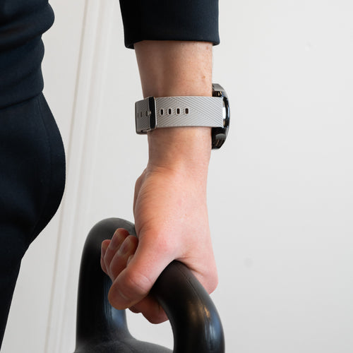 Bandz Correa silicona 'Deluxe' Huawei Watch 5 - 46mm (gris)