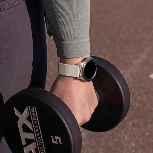Silicone Sport Strap, starlight, lifestyle photo