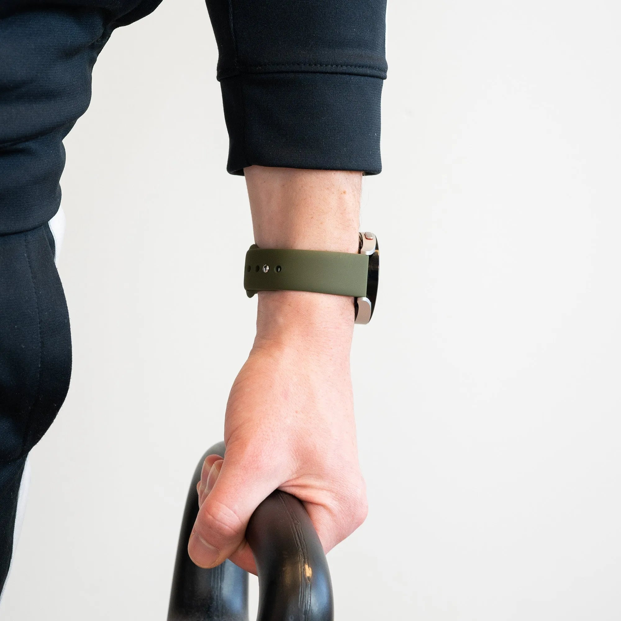 Bandz Amazfit Balance 2 Sport Strap 'Deluxe' (Olive Green)