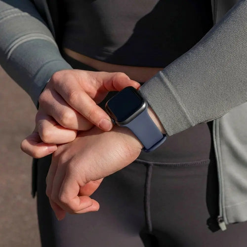 Apple Watch Silicone Strap Classic (Grey-Blue)