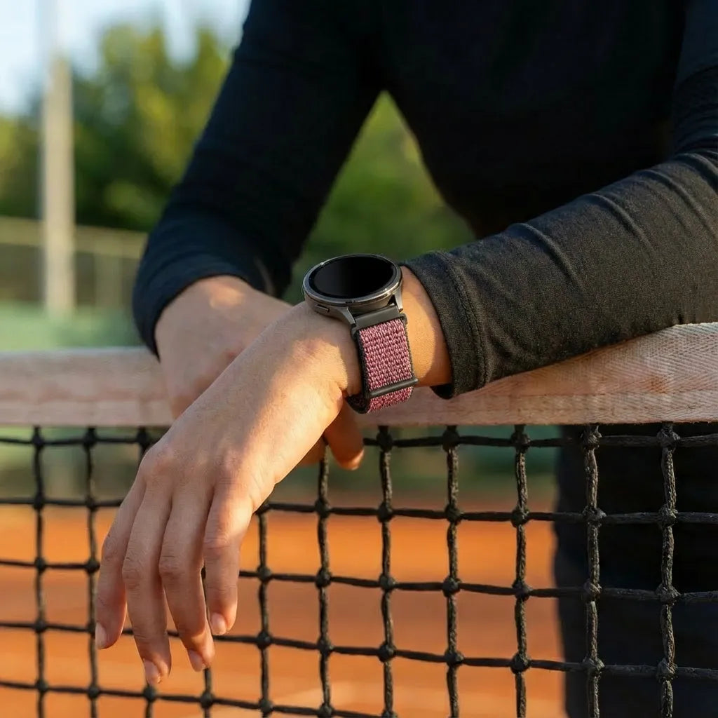 Bandz Garmin D2 Air X10 Nylon Loop Strap (Crimson Berry)