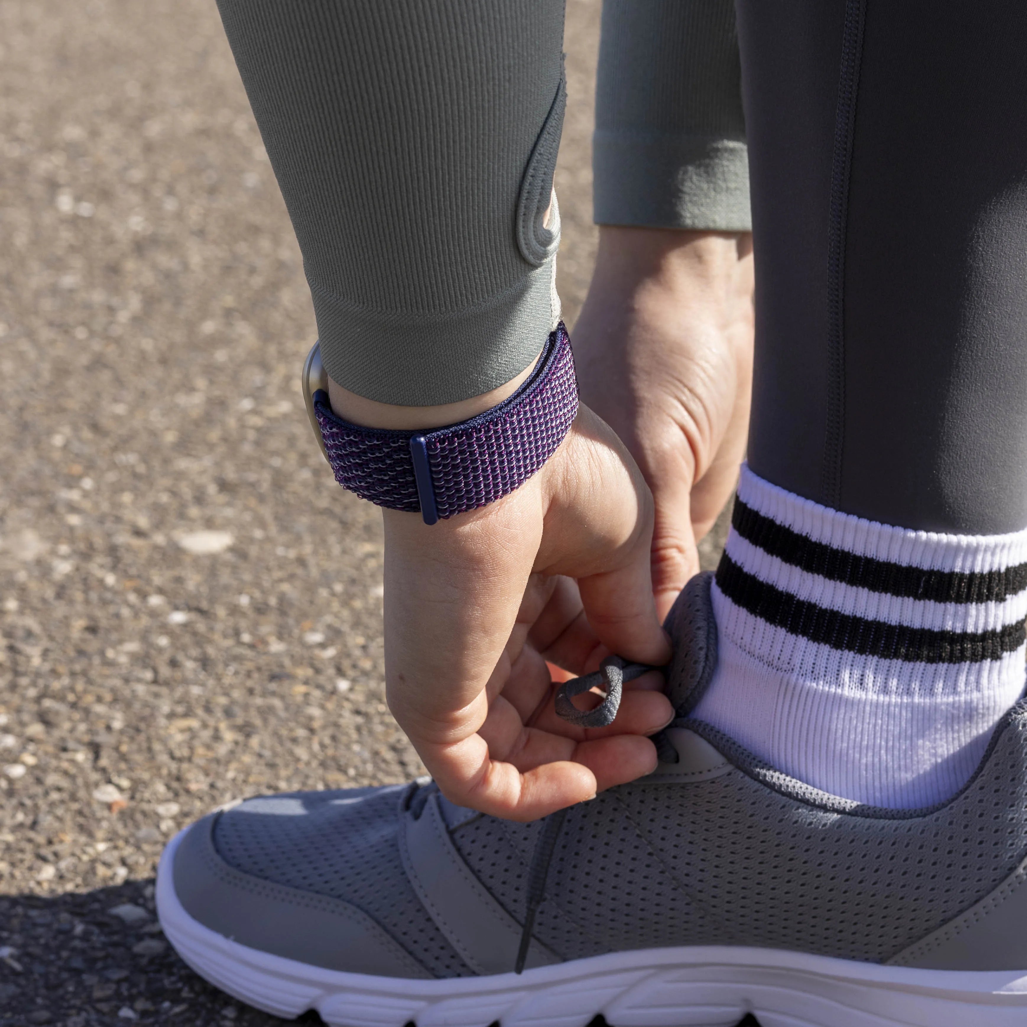 Correa nylon Fitbit Versa 3 (azul marino)