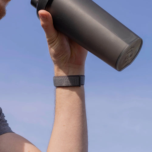 Nylon Strap, grey-green, lifestyle photo
