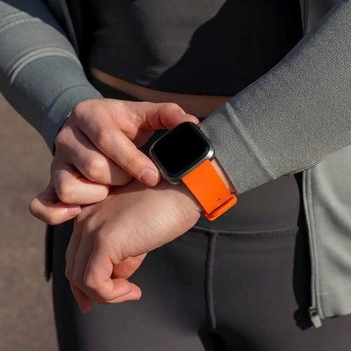 Fitbit Versa-Versa 2 Silicone Strap (Orange)
